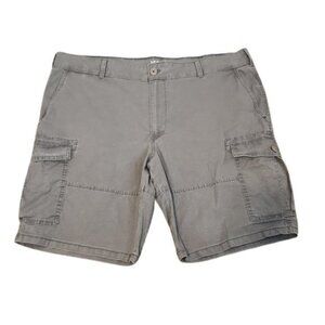 [Izod] Gray Saltwater Stretch Cargo Shorts - Size 40